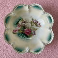 RS Prussia Serving Bowl Scalloped Rim Rose & Hyacinth Bouquet 10 7/8" Antique - AntiquesEtceteraRS Prussia Serving Bowl Scalloped Rim Rose & Hyacinth Bouquet 10 7/8" AntiqueRS PrussiaAntiquesEtcetera