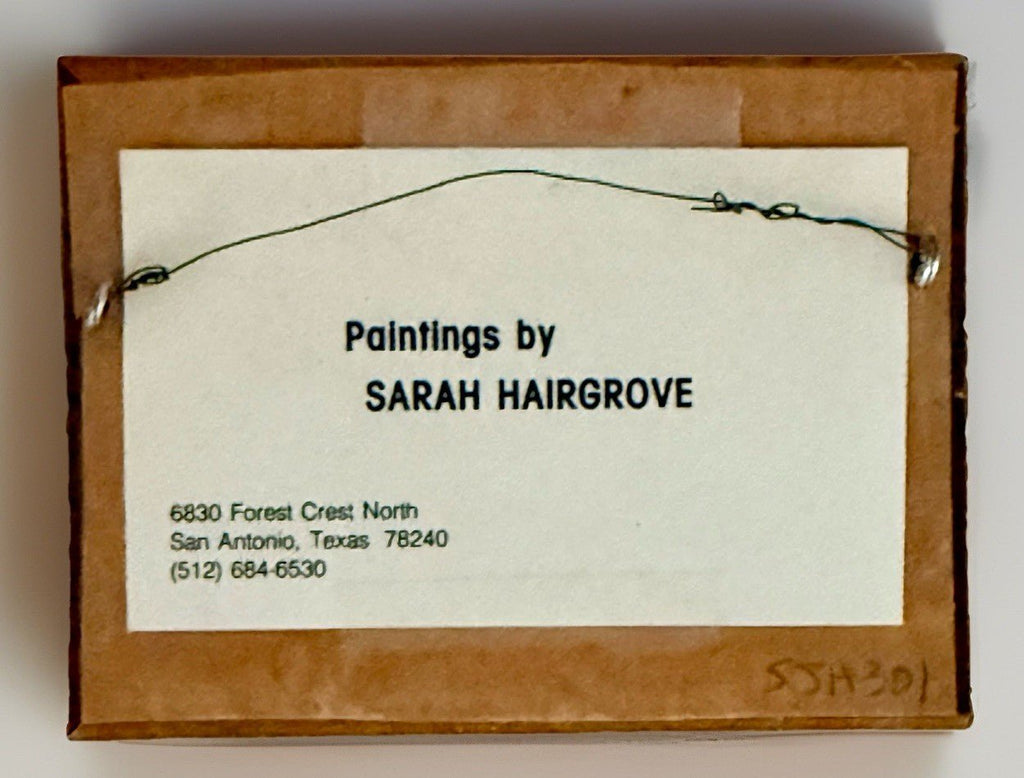 Sarah Hairgrove Signed San Antonio Riverwalk Watercolor Miniature - AntiquesEtceteraSarah Hairgrove Signed San Antonio Riverwalk Watercolor MiniatureAntiquesEtceteraAntiquesEtcetera
