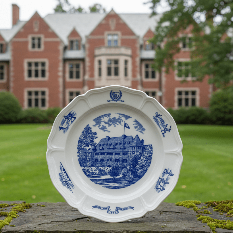 Set of 6 Wedgwood Noble and Greenough School Commemorative Plates – Spes Sibi Quisque 1866 – Shreve Crump & Low Boston - AntiquesEtceteraSet of 6 Wedgwood Noble and Greenough School Commemorative Plates – Spes Sibi Quisque 1866 – Shreve Crump & Low BostonElegant / Collectible DinnerwareWedgwoodAntiquesEtcetera