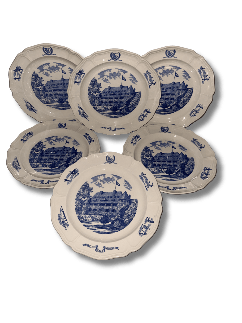 Set of 6 Wedgwood Noble and Greenough School Commemorative Plates – Spes Sibi Quisque 1866 – Shreve Crump & Low Boston - AntiquesEtceteraSet of 6 Wedgwood Noble and Greenough School Commemorative Plates – Spes Sibi Quisque 1866 – Shreve Crump & Low BostonElegant / Collectible DinnerwareWedgwoodAntiquesEtcetera