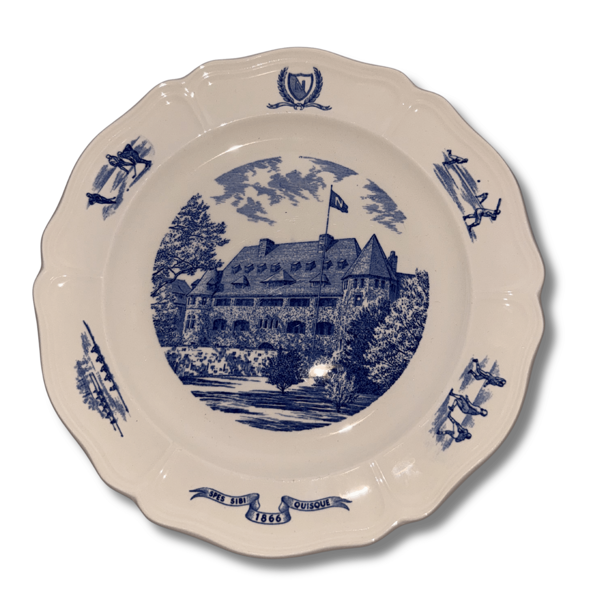Set of 6 Wedgwood Noble and Greenough School Commemorative Plates – Spes Sibi Quisque 1866 – Shreve Crump & Low Boston - AntiquesEtceteraSet of 6 Wedgwood Noble and Greenough School Commemorative Plates – Spes Sibi Quisque 1866 – Shreve Crump & Low BostonElegant / Collectible DinnerwareWedgwoodAntiquesEtcetera