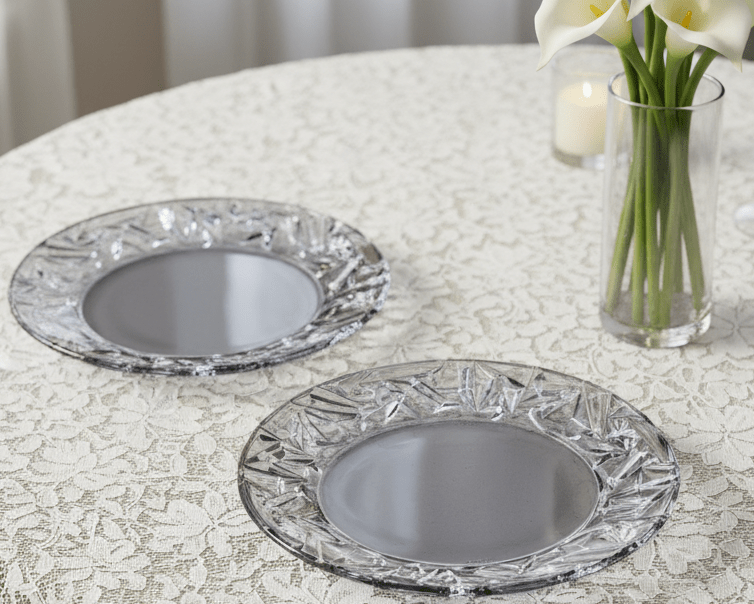 Set of Two TIFFANY & Co Rock Cut Crystal 8.5” Plates - each signed - AntiquesEtceteraSet of Two TIFFANY & Co Rock Cut Crystal 8.5” Plates - each signedElegant GlassTiffany & Co.AntiquesEtcetera
