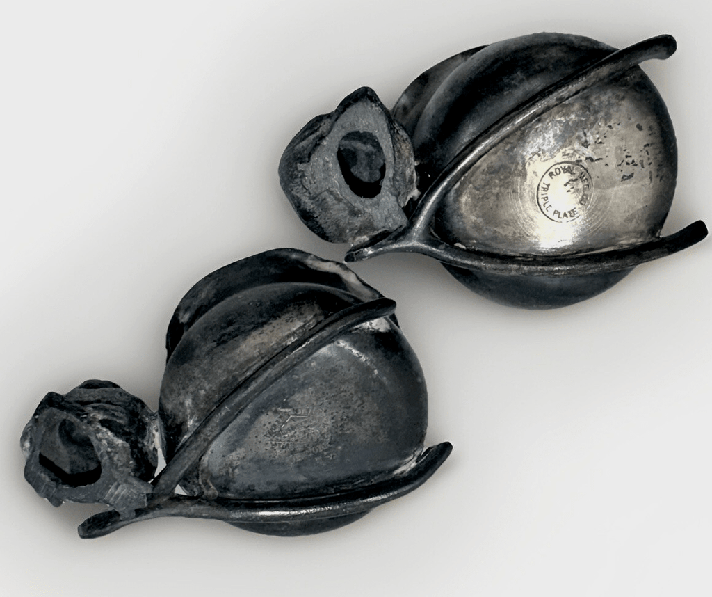 Silver Plate Figural Toothpick Holders Birds on Wishbones Antique Pair (2) - AntiquesEtceteraSilver Plate Figural Toothpick Holders Birds on Wishbones Antique Pair (2)Royal and WarrenAntiquesEtcetera
