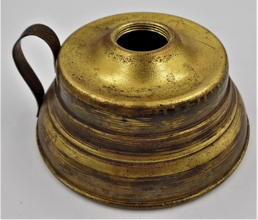 Small Antique Hand Lamp Made of Brass and Tin No, 1 Collar with Ornate Handle - AntiquesEtceteraSmall Antique Hand Lamp Made of Brass and Tin No, 1 Collar with Ornate HandleUnbrandedAntiquesEtcetera