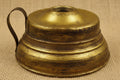 Small Antique Hand Lamp Made of Brass and Tin No, 1 Collar with Ornate HandleAntiquesEtcetera