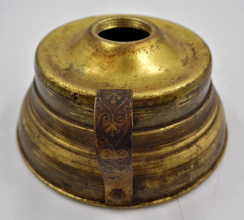Small Antique Hand Lamp Made of Brass and Tin No, 1 Collar with Ornate Handle - AntiquesEtceteraSmall Antique Hand Lamp Made of Brass and Tin No, 1 Collar with Ornate HandleUnbrandedAntiquesEtcetera
