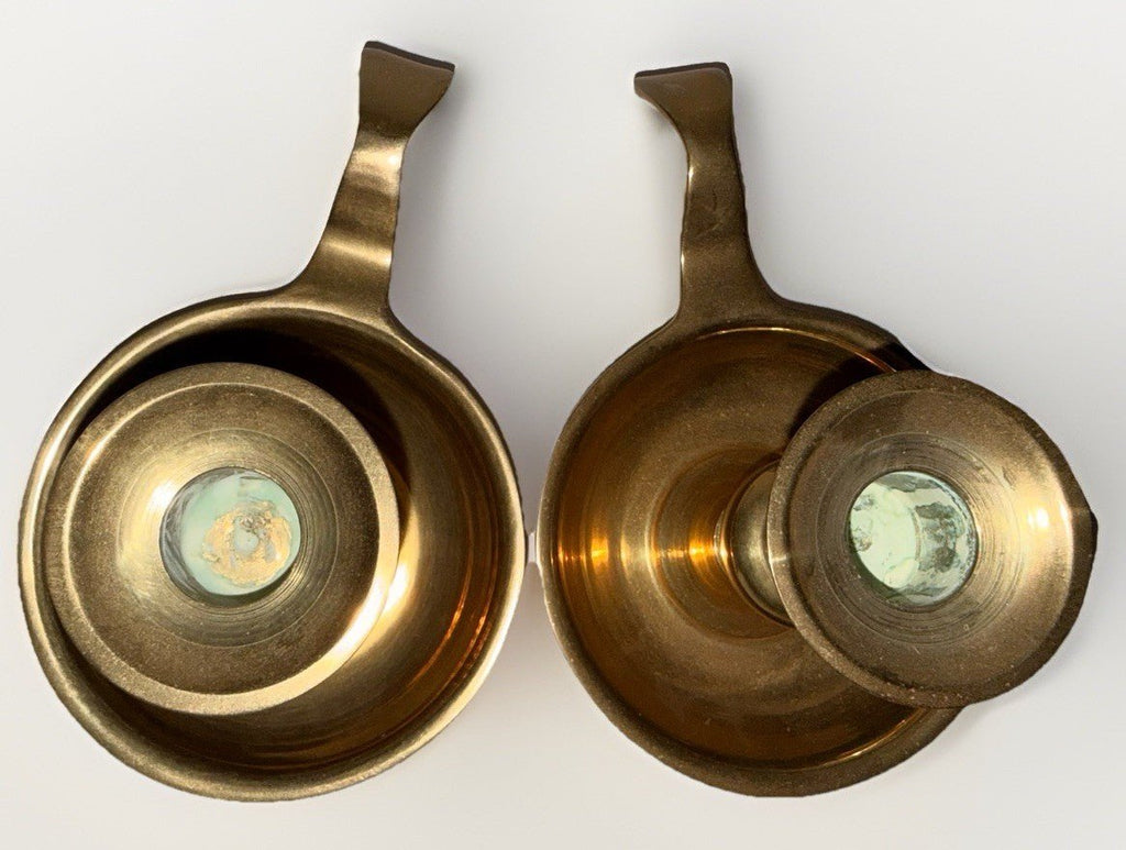 Solid Brass Candlestick Chamberstick Candle Holders Antique Pair of 2 - AntiquesEtceteraSolid Brass Candlestick Chamberstick Candle Holders Antique Pair of 2UnbrandedAntiquesEtcetera