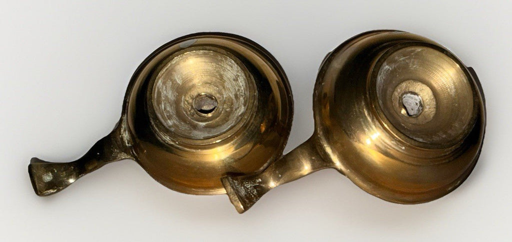 Solid Brass Candlestick Chamberstick Candle Holders Antique Pair of 2 - AntiquesEtceteraSolid Brass Candlestick Chamberstick Candle Holders Antique Pair of 2UnbrandedAntiquesEtcetera
