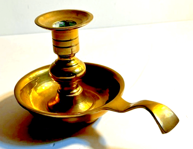 Solid Brass Candlestick Chamberstick Candle Holders Antique Pair of 2 - AntiquesEtceteraSolid Brass Candlestick Chamberstick Candle Holders Antique Pair of 2UnbrandedAntiquesEtcetera