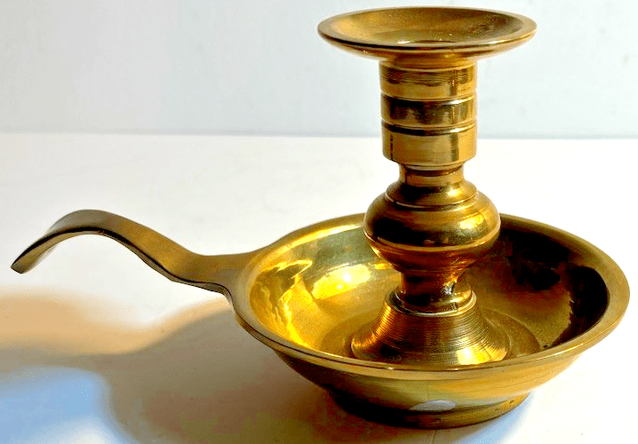 Solid Brass Candlestick Chamberstick Candle Holders Antique Pair of 2 - AntiquesEtceteraSolid Brass Candlestick Chamberstick Candle Holders Antique Pair of 2UnbrandedAntiquesEtcetera