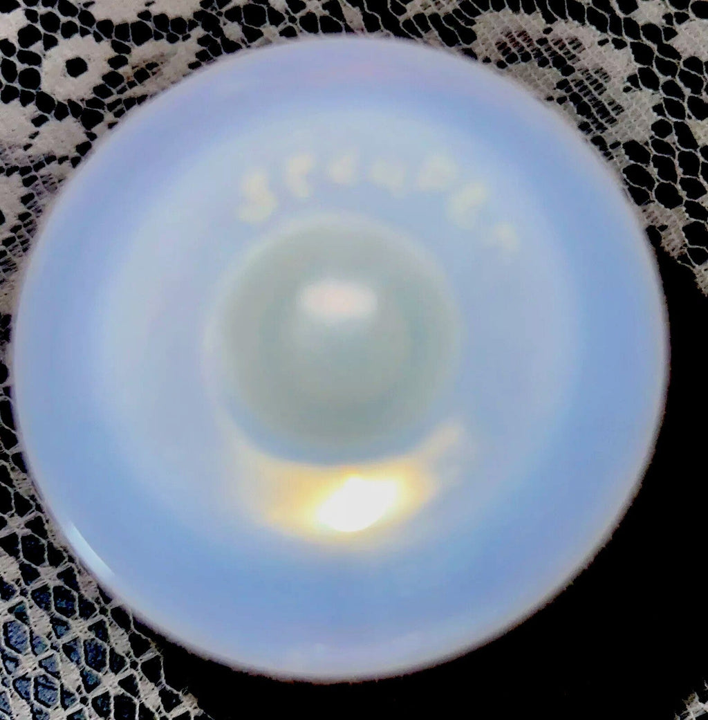 Steuben Calcite Glass Sherbet Signed Iridescent w/ Pink & Golden Highlights - AntiquesEtceteraSteuben Calcite Glass Sherbet Signed Iridescent w/ Pink & Golden HighlightsSteubenAntiquesEtcetera
