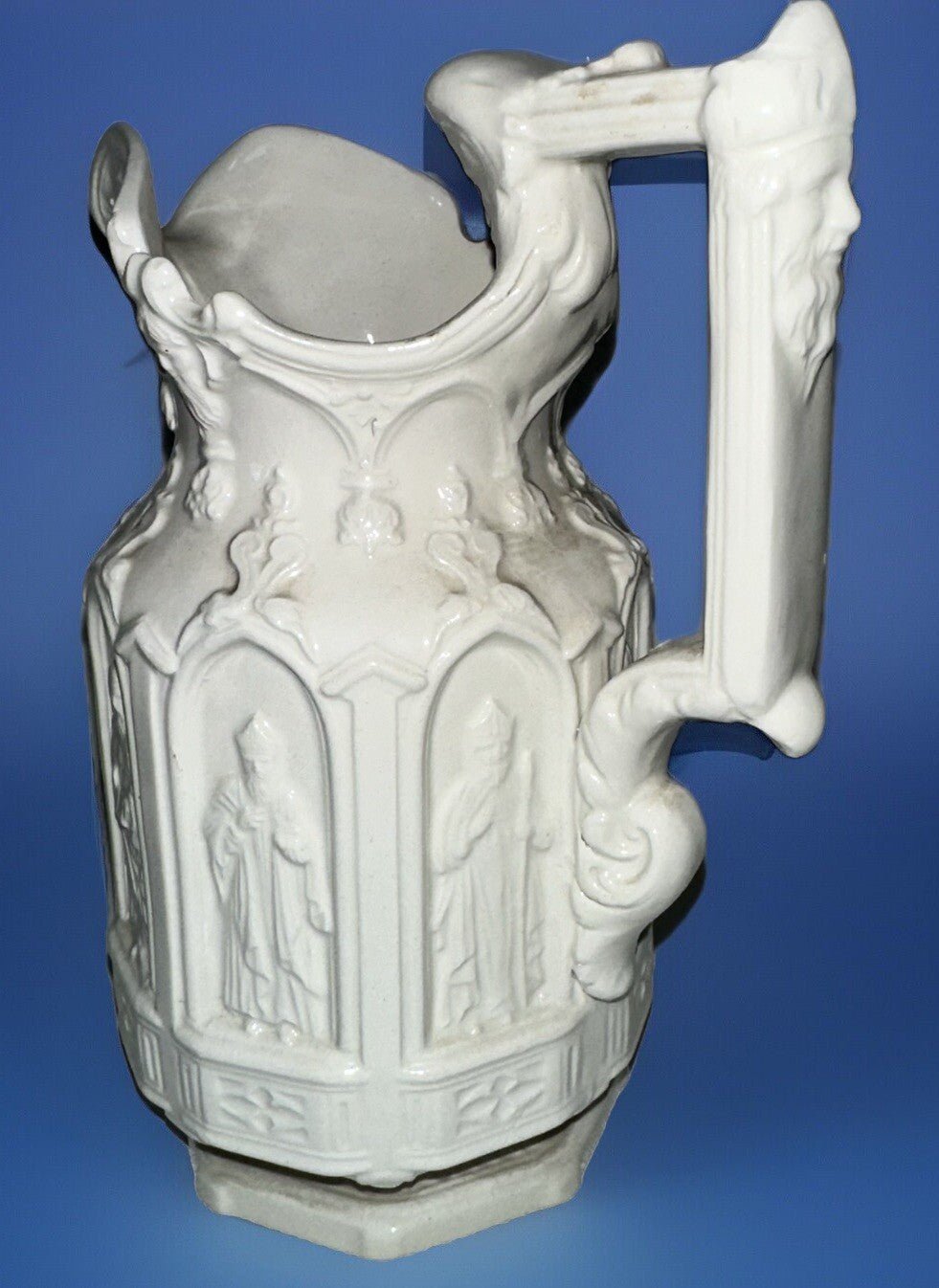 Stoneware The Apostles Pitcher Creamer Made in Italy Exquisite Detail No Damage - AntiquesEtceteraStoneware The Apostles Pitcher Creamer Made in Italy Exquisite Detail No DamageAntiquesEtceteraAntiquesEtcetera