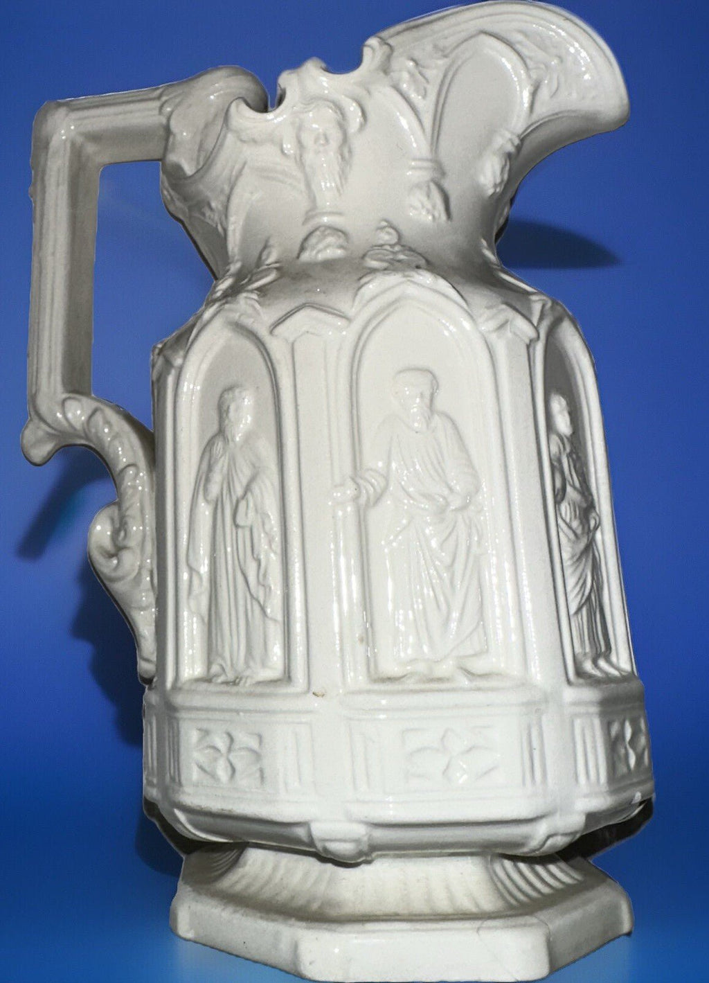 Stoneware The Apostles Pitcher Creamer Made in Italy Exquisite Detail No Damage - AntiquesEtceteraStoneware The Apostles Pitcher Creamer Made in Italy Exquisite Detail No DamageAntiquesEtceteraAntiquesEtcetera