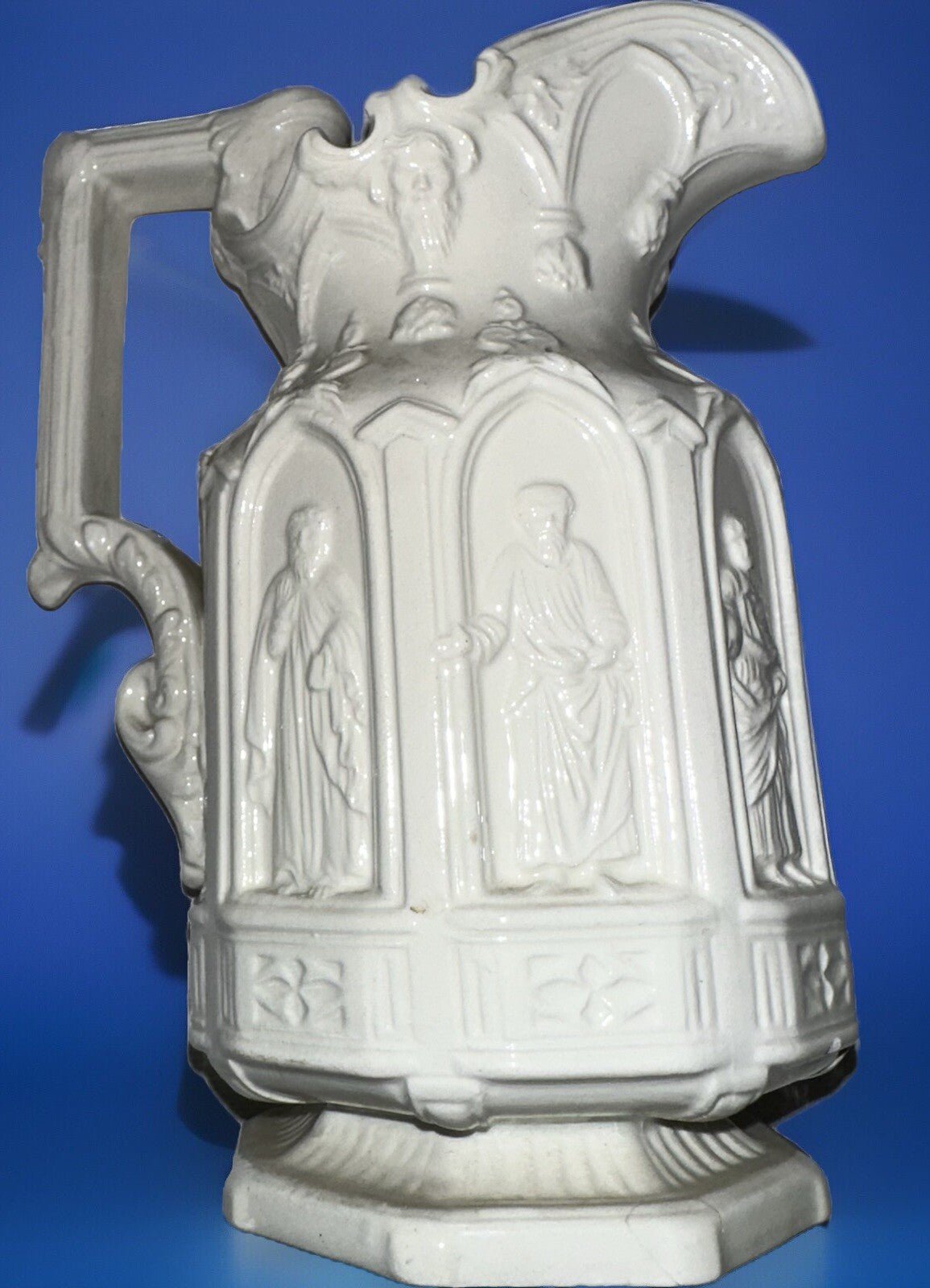 Stoneware The Apostles Pitcher Creamer Made in Italy Exquisite Detail No Damage - AntiquesEtceteraStoneware The Apostles Pitcher Creamer Made in Italy Exquisite Detail No DamageAntiquesEtceteraAntiquesEtcetera