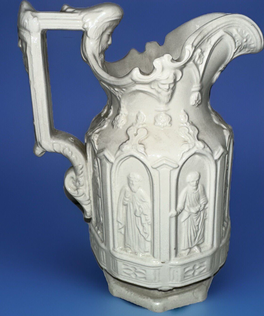 Stoneware The Apostles Pitcher Creamer Made in Italy Exquisite Detail No Damage - AntiquesEtceteraStoneware The Apostles Pitcher Creamer Made in Italy Exquisite Detail No DamageAntiquesEtceteraAntiquesEtcetera