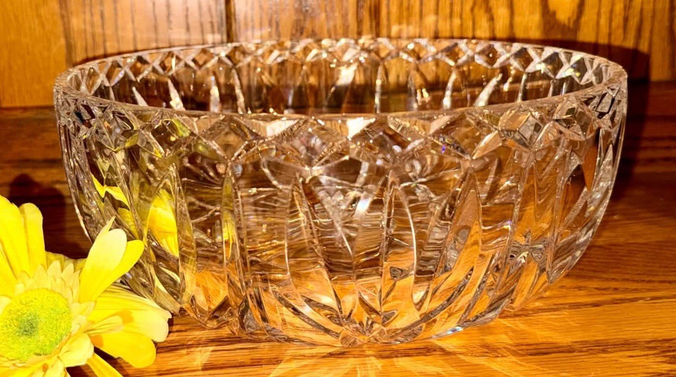 Stunning Waterford Crystal 10" Centerpiece Bowl with Tulip Garden Motif - AntiquesEtceteraStunning Waterford Crystal 10" Centerpiece Bowl with Tulip Garden MotifElegant GlassWaterfordAntiquesEtcetera