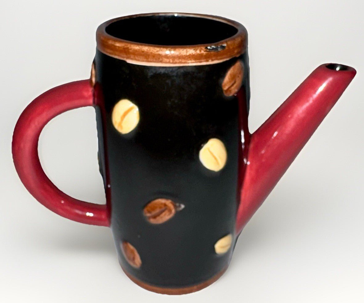 Swid Powell "Bean" Coffee or Tea Pot Set with Sugar and Creamer Charles Masson - AntiquesEtceteraSwid Powell "Bean" Coffee or Tea Pot Set with Sugar and Creamer Charles MassonSwid PowellAntiquesEtcetera