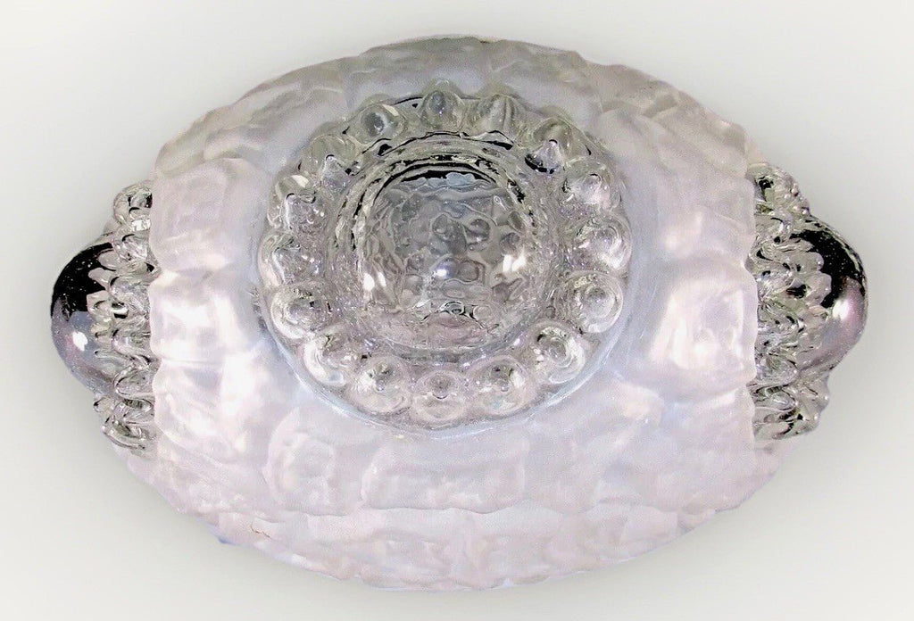 Textured Glass Ceiling Light Shade Bullseye Ceiling Mushroom Frosted Vintage - AntiquesEtceteraTextured Glass Ceiling Light Shade Bullseye Ceiling Mushroom Frosted VintageAntiquesEtceteraAntiquesEtcetera