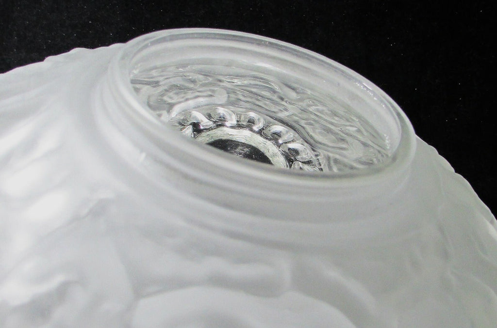 Textured Glass Ceiling Light Shade Bullseye Ceiling Mushroom Frosted Vintage - AntiquesEtceteraTextured Glass Ceiling Light Shade Bullseye Ceiling Mushroom Frosted VintageAntiquesEtceteraAntiquesEtcetera