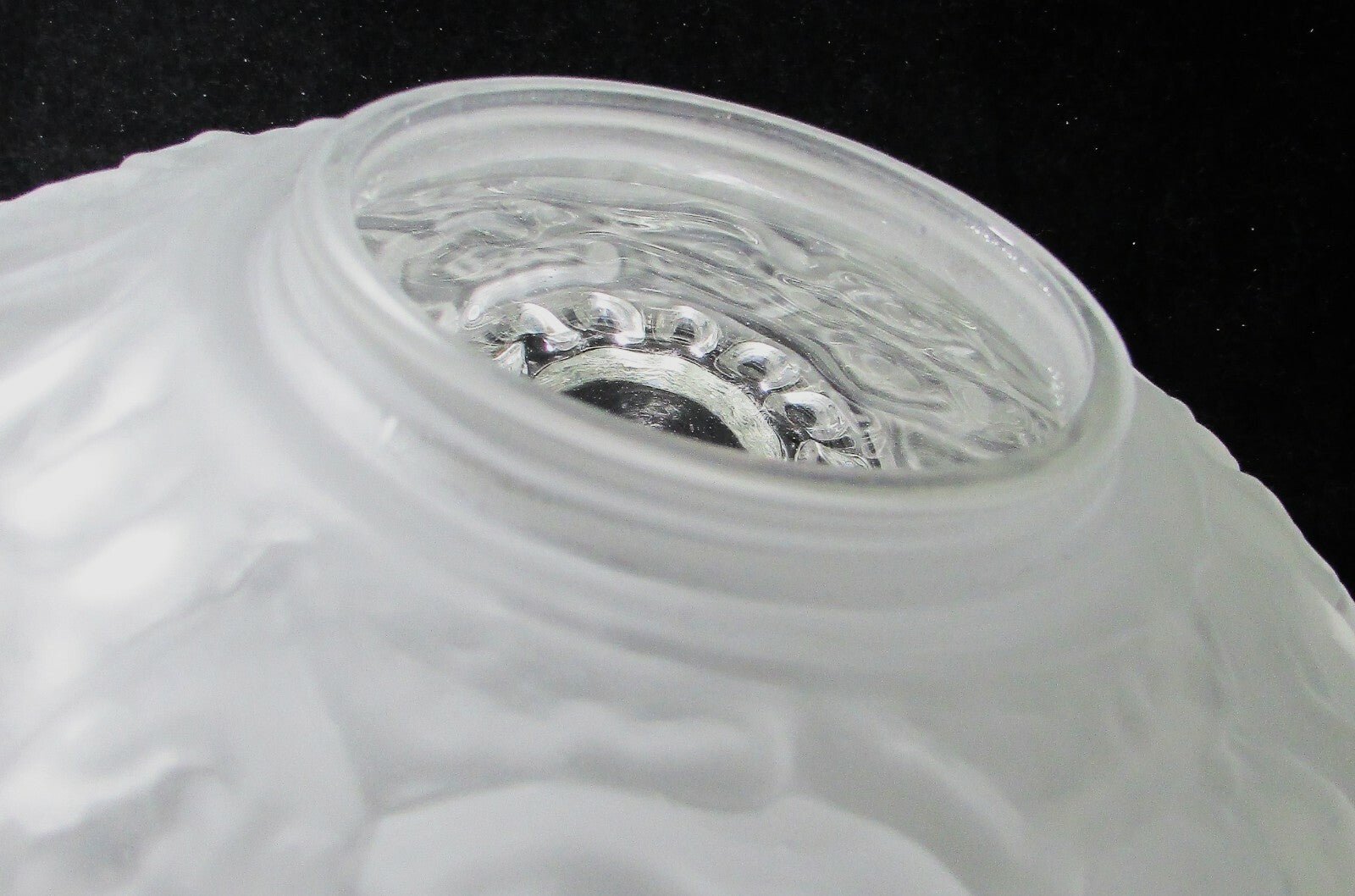 Textured Glass Ceiling Light Shade Bullseye Ceiling Mushroom Frosted Vintage - AntiquesEtceteraTextured Glass Ceiling Light Shade Bullseye Ceiling Mushroom Frosted VintageAntiquesEtceteraAntiquesEtcetera