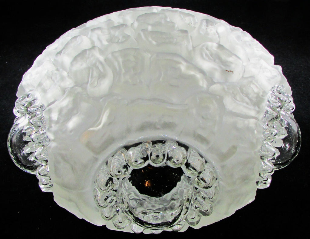 Textured Glass Ceiling Light Shade Bullseye Ceiling Mushroom Frosted Vintage - AntiquesEtceteraTextured Glass Ceiling Light Shade Bullseye Ceiling Mushroom Frosted VintageAntiquesEtceteraAntiquesEtcetera
