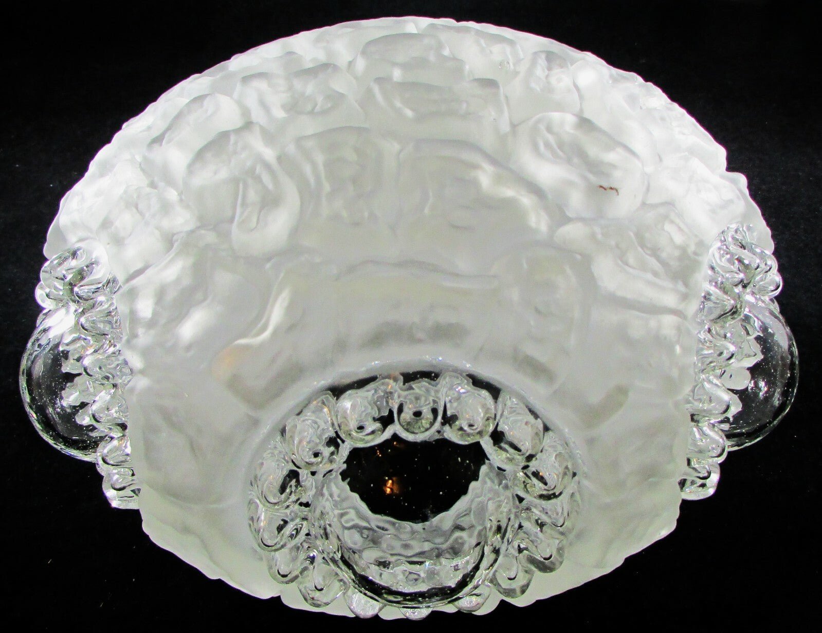 Textured Glass Ceiling Light Shade Bullseye Ceiling Mushroom Frosted Vintage - AntiquesEtceteraTextured Glass Ceiling Light Shade Bullseye Ceiling Mushroom Frosted VintageAntiquesEtceteraAntiquesEtcetera