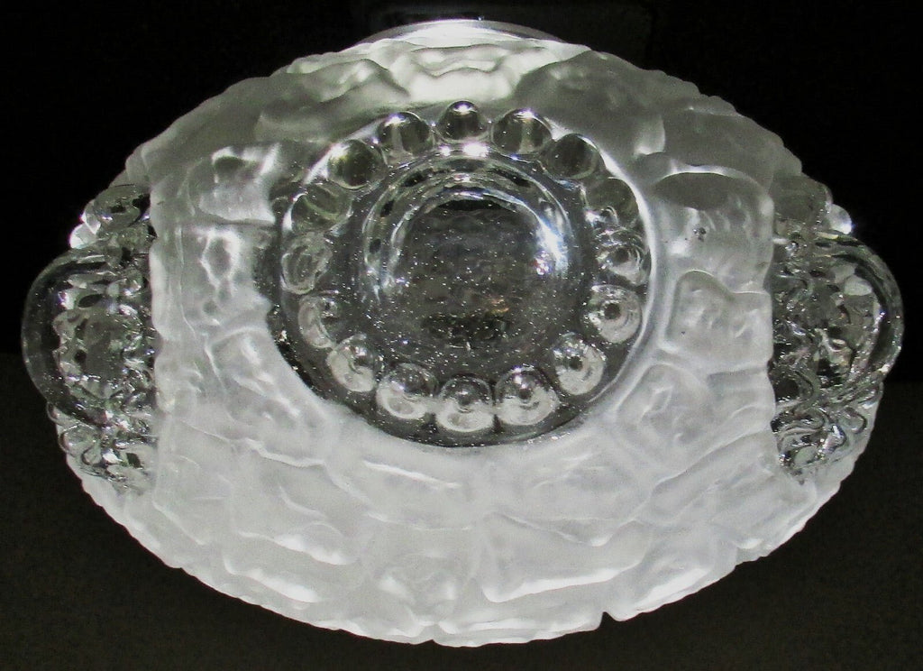 Textured Glass Ceiling Light Shade Bullseye Ceiling Mushroom Frosted Vintage - AntiquesEtceteraTextured Glass Ceiling Light Shade Bullseye Ceiling Mushroom Frosted VintageAntiquesEtceteraAntiquesEtcetera