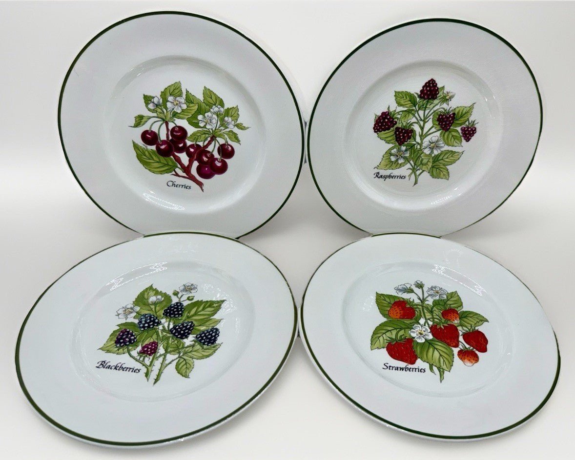 Tiffany & Co NY Fruit Dessert Service for 4 Staffordshire Garden Johnson Bros. - AntiquesEtceteraTiffany & Co NY Fruit Dessert Service for 4 Staffordshire Garden Johnson Bros.Tiffany & Co.AntiquesEtcetera