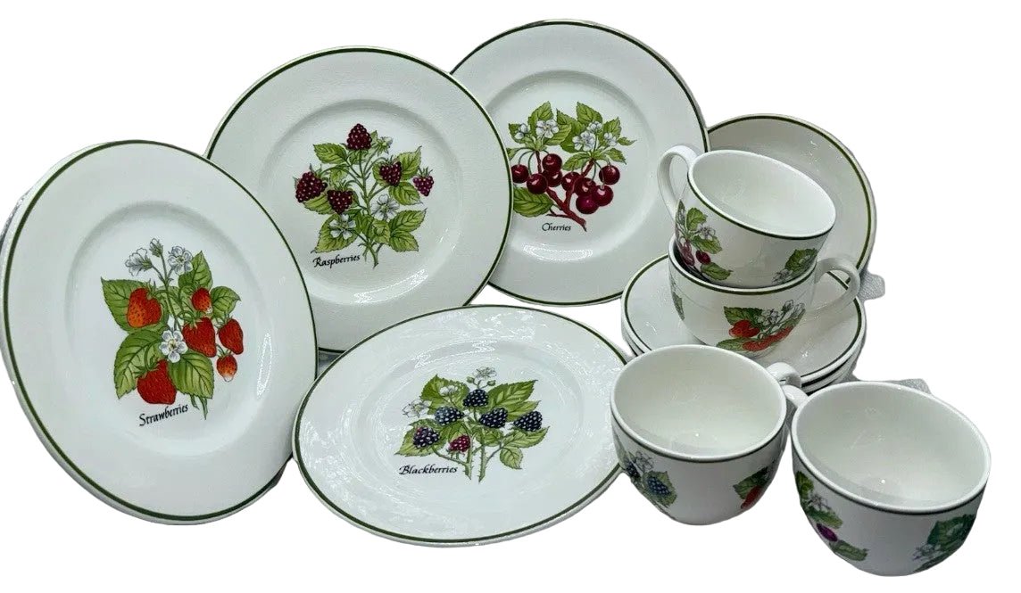 Tiffany & Co NY Fruit Dessert Staffordshire Garden Service for 4 Johnson Bros. - AntiquesEtceteraTiffany & Co NY Fruit Dessert Staffordshire Garden Service for 4 Johnson Bros.Tiffany & Co.AntiquesEtcetera
