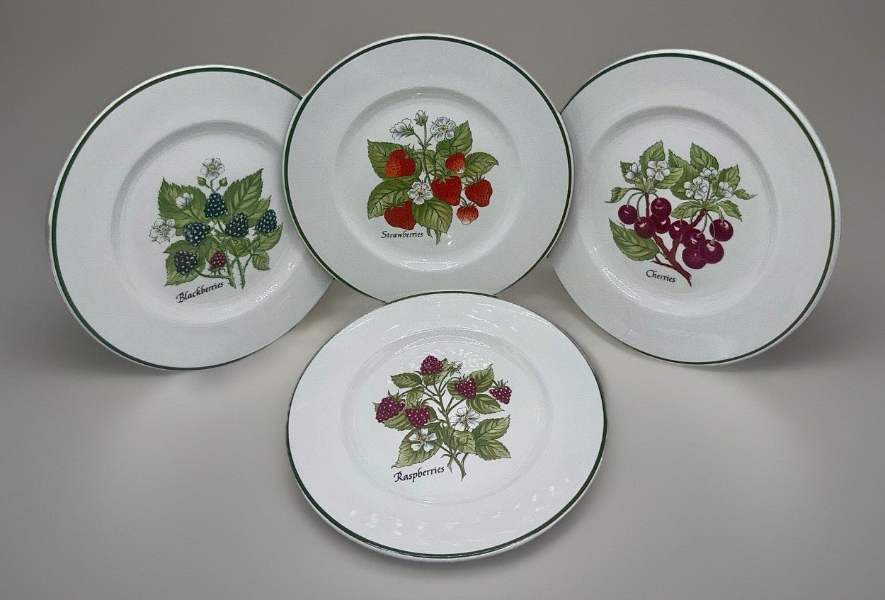 Tiffany & Co NY Fruit Staffordshire Garden Dessert Service for 4 Johnson Bros. - AntiquesEtceteraTiffany & Co NY Fruit Staffordshire Garden Dessert Service for 4 Johnson Bros.Tiffany & Co.AntiquesEtcetera
