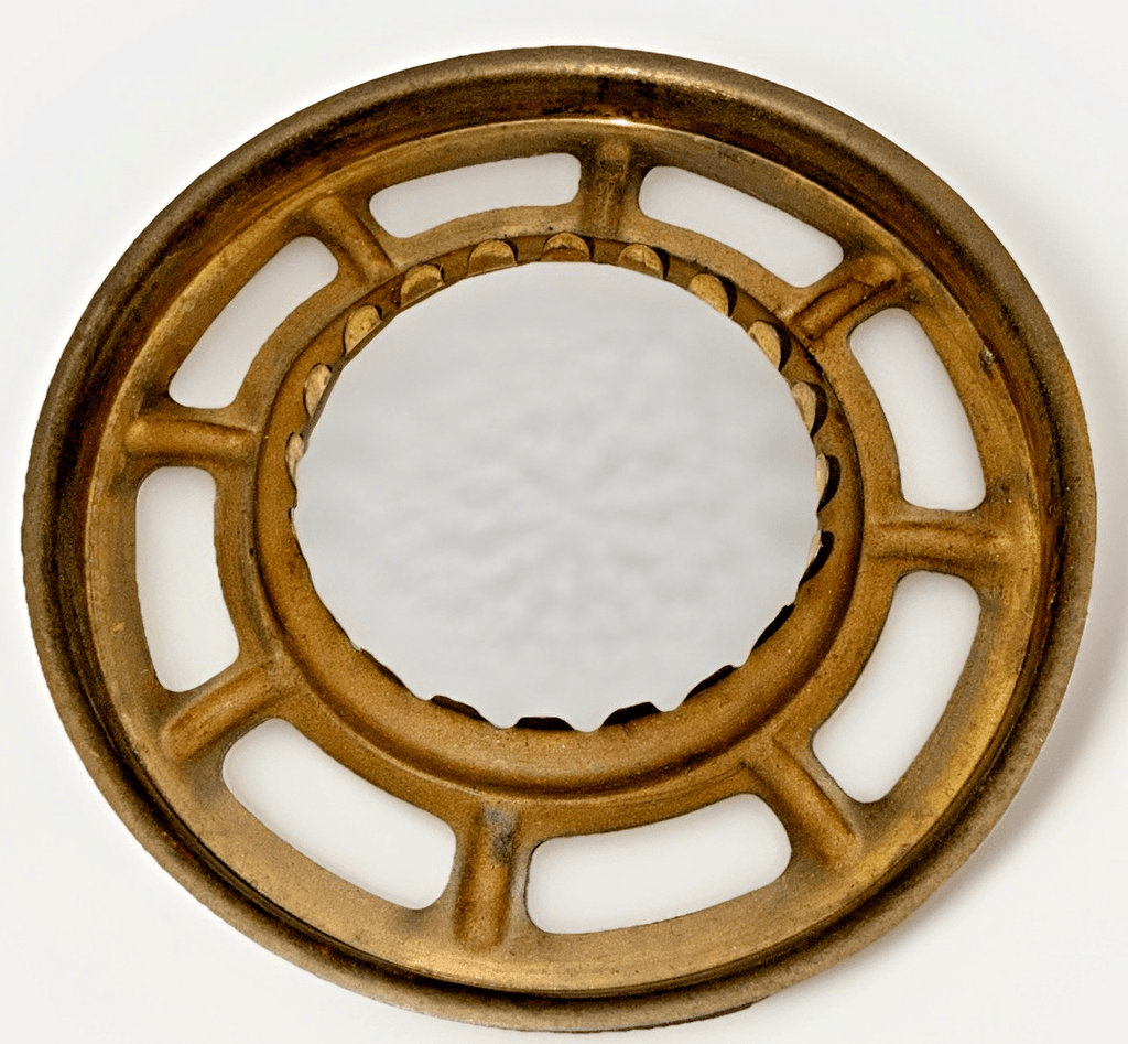 Unusual Brass Shade Holder for Oil Lamp 2 3/4" Fitter with 1 1/2" Center Opening - AntiquesEtceteraUnusual Brass Shade Holder for Oil Lamp 2 3/4" Fitter with 1 1/2" Center OpeningAntiquesEtceteraAntiquesEtcetera