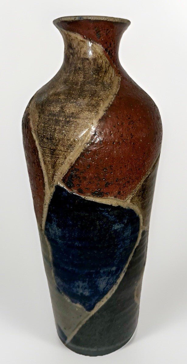 Unusual Handcrafted Vase Multicolored Cement Heavyweight To Prevent Tip - Over 11” - AntiquesEtceteraUnusual Handcrafted Vase Multicolored Cement Heavyweight To Prevent Tip - Over 11”UnmarkedAntiquesEtcetera