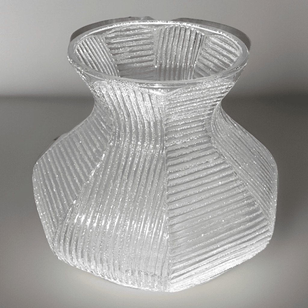 Unusual Hexagonal Glass Lamp Shade Textured Geometric Vertical Horizontal 6" Rim - AntiquesEtceteraUnusual Hexagonal Glass Lamp Shade Textured Geometric Vertical Horizontal 6" RimUnbrandedAntiquesEtcetera