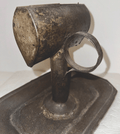 Unusual Primitive Lard Whale Oil Hand Lamp w/ Large Drip Catcher Tray Base 1700s - AntiquesEtceteraUnusual Primitive Lard Whale Oil Hand Lamp w/ Large Drip Catcher Tray Base 1700sAntiqueAntiquesEtcetera
