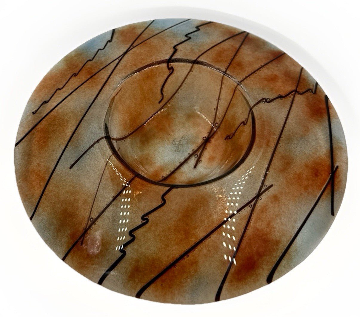 Unusual Studio Art Glass Bowl Signed MCM "Doctzeh"? - AntiquesEtceteraUnusual Studio Art Glass Bowl Signed MCM "Doctzeh"?Illegible - "Doctgeh"?AntiquesEtcetera