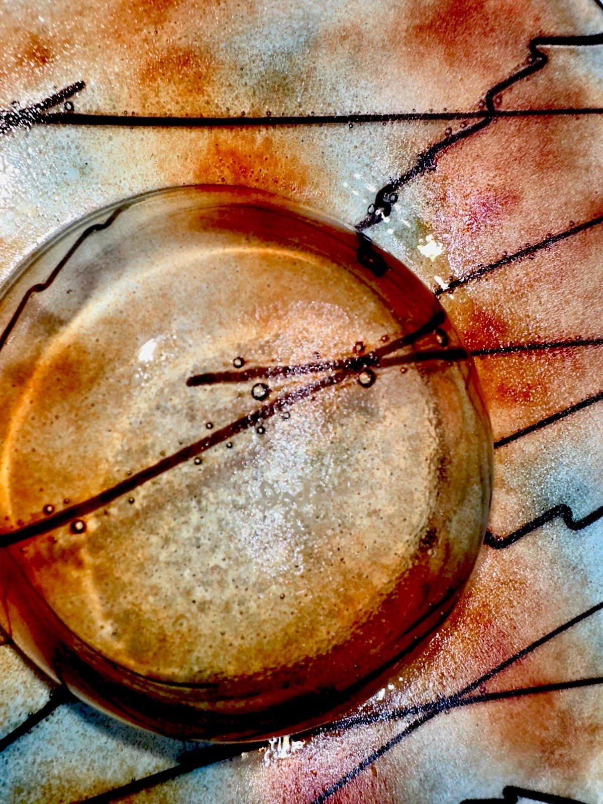 Unusual Studio Art Glass Bowl Signed MCM "Doctzeh"? - AntiquesEtceteraUnusual Studio Art Glass Bowl Signed MCM "Doctzeh"?Illegible - "Doctgeh"?AntiquesEtcetera