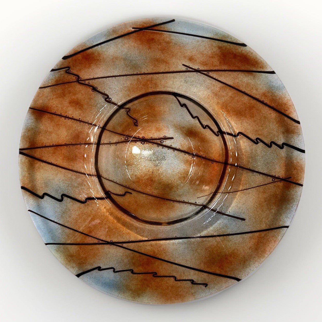 Unusual Studio Art Glass Bowl Signed MCM "Doctzeh"? - AntiquesEtceteraUnusual Studio Art Glass Bowl Signed MCM "Doctzeh"?Illegible - "Doctgeh"?AntiquesEtcetera