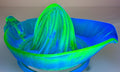 Uranium Green Glass Juicer Reamer Bowl w/ Diagonal Swirled Center, Pour SpoutAntiquesEtcetera