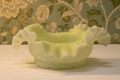 Victorian Cased Glass Bride's Basket Bowl Yellow Satin Floral & Basketweave - AntiquesEtceteraVictorian Cased Glass Bride's Basket Bowl Yellow Satin Floral & BasketweaveAntiquesEtceteraAntiquesEtcetera
