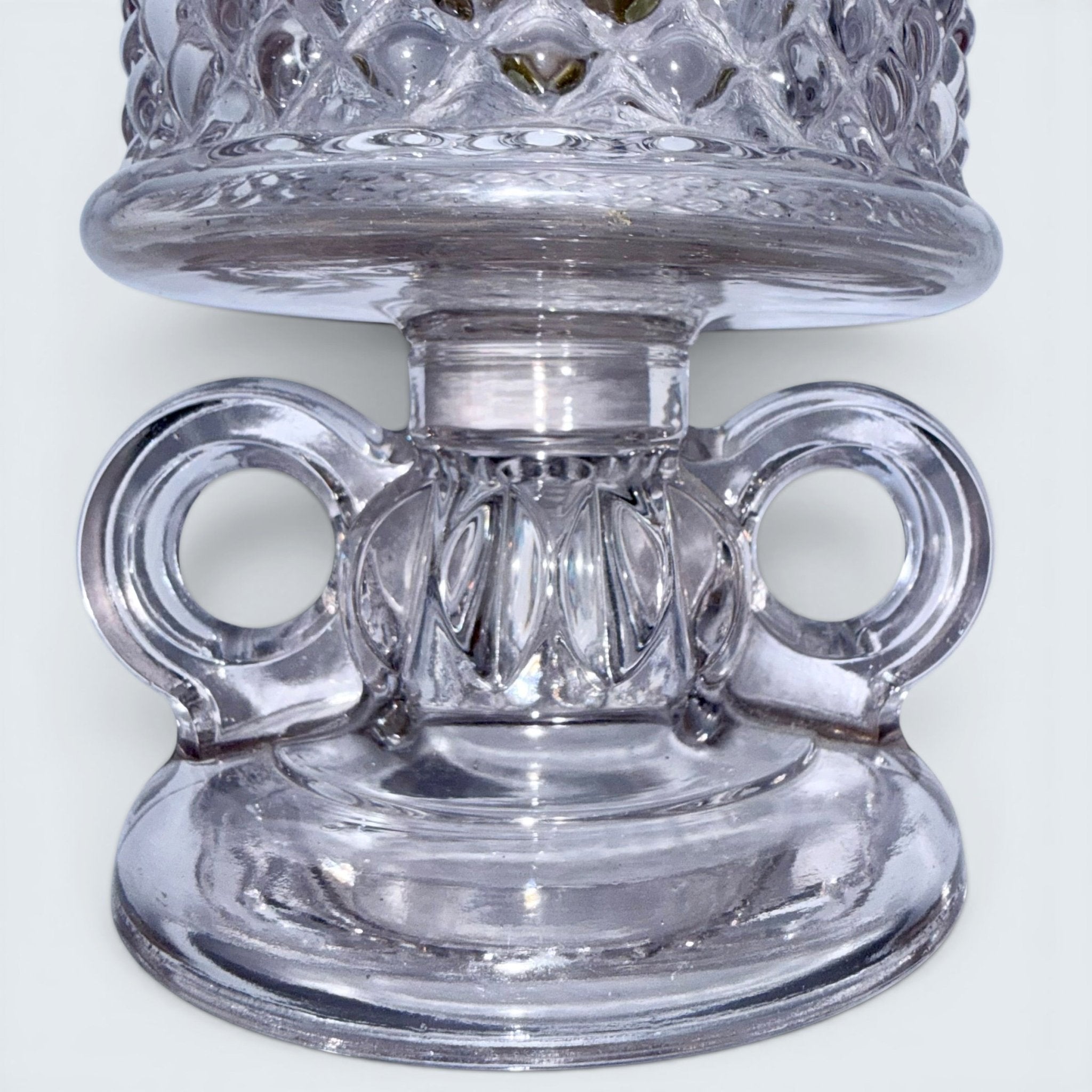 Victorian Oil Lamp Wedding / Bridal Double Handle Unity Lamp Stunning Diamond Point Motif with Petticoat Chimney - AntiquesEtceteraVictorian Oil Lamp Wedding / Bridal Double Handle Unity Lamp Stunning Diamond Point Motif with Petticoat ChimneyAntique LightingAntiquesEtceteraAntiquesEtcetera