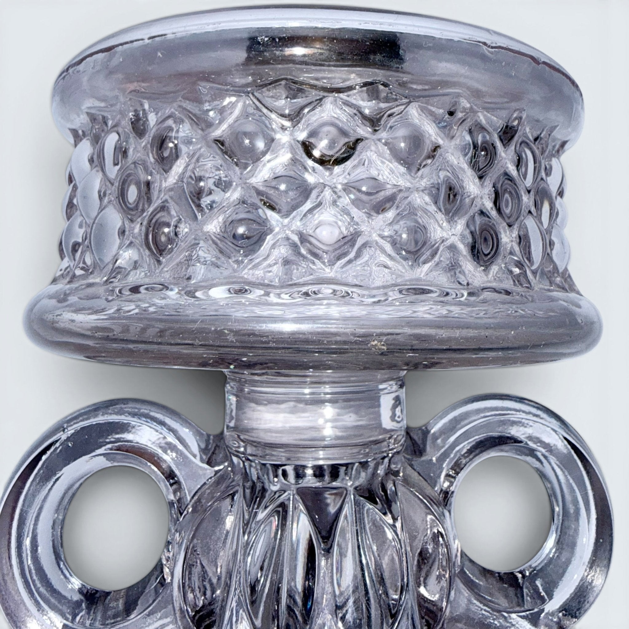 Victorian Oil Lamp Wedding / Bridal Double Handle Unity Lamp Stunning Diamond Point Motif with Petticoat Chimney - AntiquesEtceteraVictorian Oil Lamp Wedding / Bridal Double Handle Unity Lamp Stunning Diamond Point Motif with Petticoat ChimneyAntique LightingAntiquesEtceteraAntiquesEtcetera