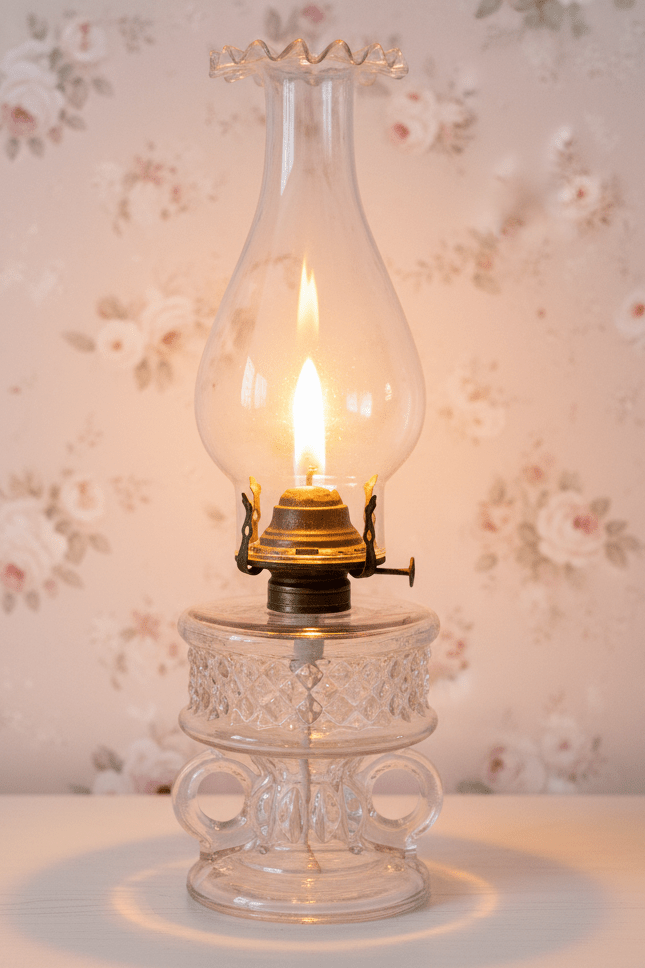 Victorian Oil Lamp Wedding / Bridal Double Handle Unity Lamp Stunning Diamond Point Motif with Petticoat Chimney - AntiquesEtceteraVictorian Oil Lamp Wedding / Bridal Double Handle Unity Lamp Stunning Diamond Point Motif with Petticoat ChimneyAntique LightingAntiquesEtceteraAntiquesEtcetera