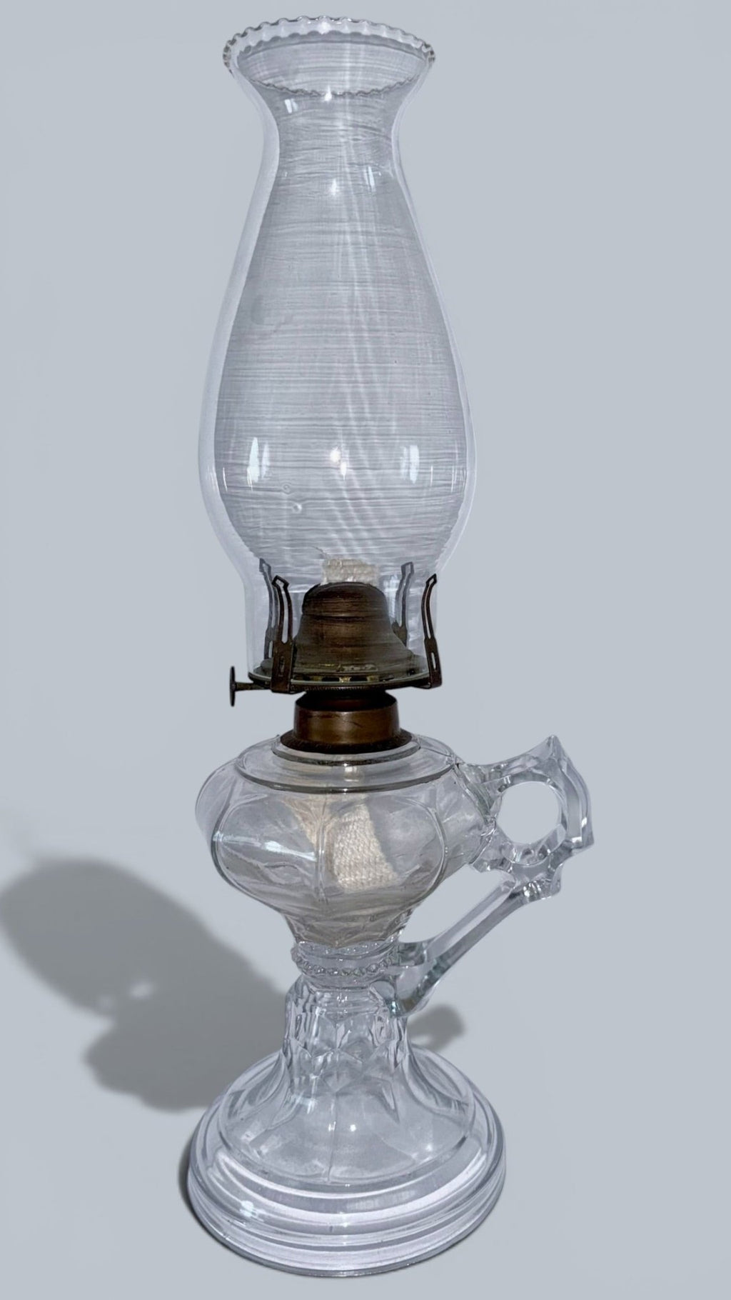 Victorian Oil or Kerosene Footed Hand Lamp / Complete with Chimney and Working Burner - AntiquesEtceteraVictorian Oil or Kerosene Footed Hand Lamp / Complete with Chimney and Working BurnerAntique Oil LampAntiquesEtceteraAntiquesEtcetera