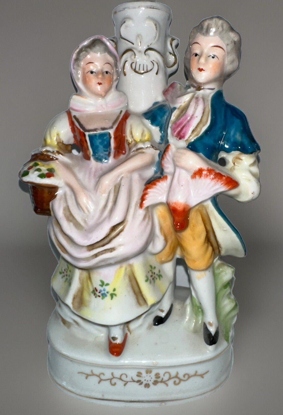 Victorian Pair Boudoir Ceramic Table Lamps Occupied Japan with Pheasant & Basket - AntiquesEtceteraVictorian Pair Boudoir Ceramic Table Lamps Occupied Japan with Pheasant & BasketUnbrandedAntiquesEtcetera
