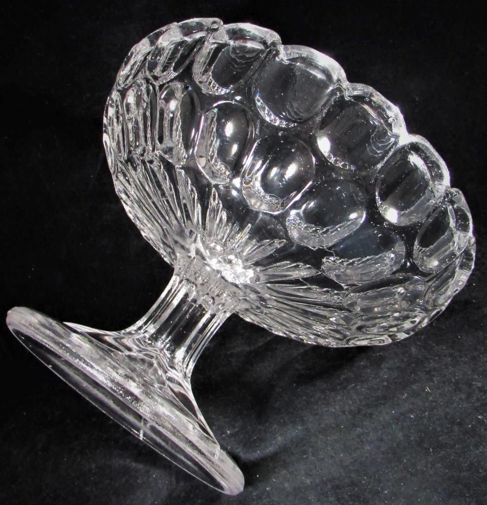 Vintage Imperial Glass Compote Provincial Clear Gorgeous Optic Effects 6 1/4" D. - AntiquesEtceteraVintage Imperial Glass Compote Provincial Clear Gorgeous Optic Effects 6 1/4" D.Imperial GlassAntiquesEtcetera