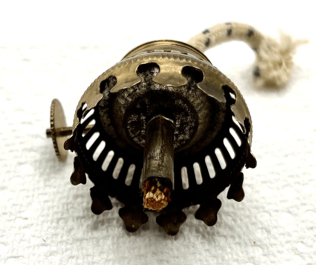 Vintage No 1/0 miniature Pixie Wick Kerosene Oil Lamp Burner - AntiquesEtceteraVintage No 1/0 miniature Pixie Wick Kerosene Oil Lamp BurnerAntiquesEtceteraAntiquesEtcetera