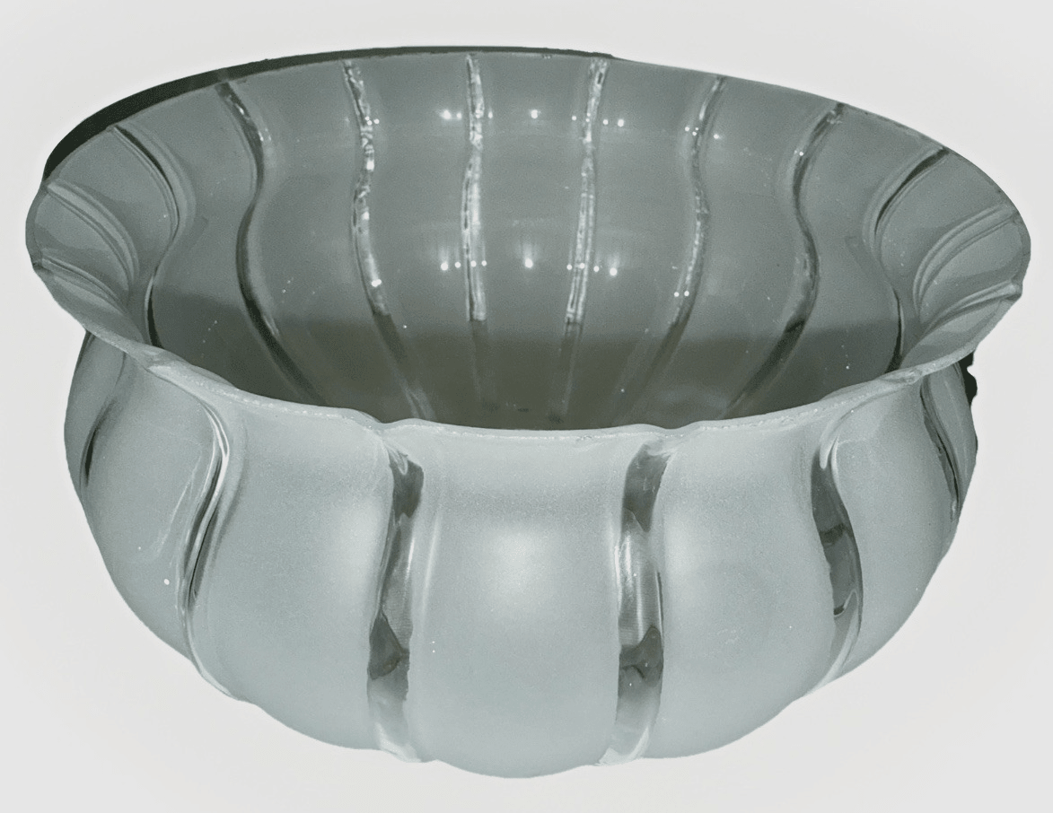 Vintage Vertical Ribbed Banquet Lamp Shade 4" Fitter Kerosene Oil Frosted Glass - AntiquesEtceteraVintage Vertical Ribbed Banquet Lamp Shade 4" Fitter Kerosene Oil Frosted GlassUnbrandedAntiquesEtcetera