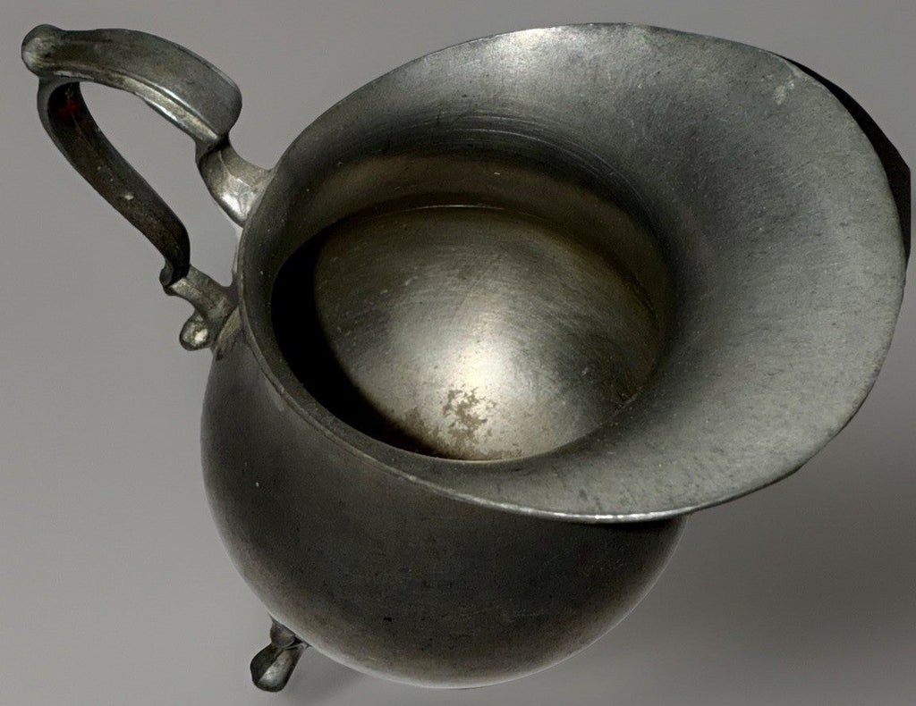 Vtg Antique 3 - Footed Pewter Creamer National Pewter Bern IN. Danforth Collection - AntiquesEtceteraVtg Antique 3 - Footed Pewter Creamer National Pewter Bern IN. Danforth CollectionNational Pewter of Bern, IndianaAntiquesEtcetera