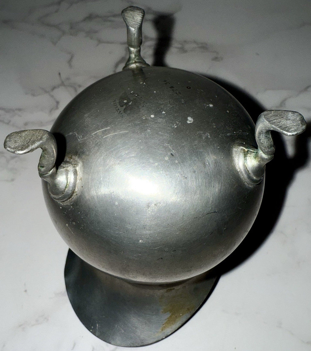 Vtg Antique 3 - Footed Pewter Creamer National Pewter Bern IN. Danforth Collection - AntiquesEtceteraVtg Antique 3 - Footed Pewter Creamer National Pewter Bern IN. Danforth CollectionNational Pewter of Bern, IndianaAntiquesEtcetera