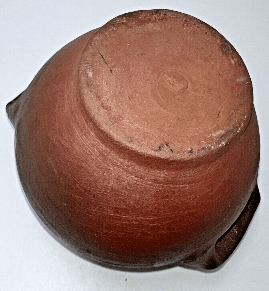 Vtg Antique Clay Pottery Lidded Sugar Bowl Jefferson Foundation Study Collection - AntiquesEtceteraVtg Antique Clay Pottery Lidded Sugar Bowl Jefferson Foundation Study CollectionUnbrandedAntiquesEtcetera